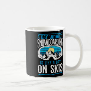 Snowboarding Snowboard Vintage Retro Ski Skiing Go Coffee Mug