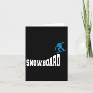 Snowboarding Snowboard Vintage Retro Snowboard 2 Card