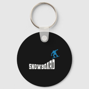 Snowboarding Snowboard Vintage Retro Snowboard 2  Key Ring