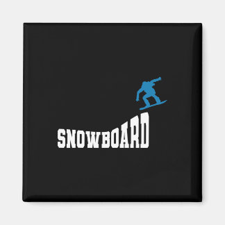 Snowboarding Snowboard Vintage Retro Snowboard 2  Magnet