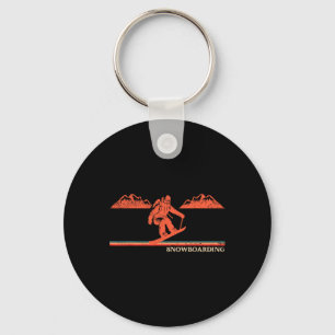 Snowboarding Snowboard Vintage Retro Snowboarding  Key Ring