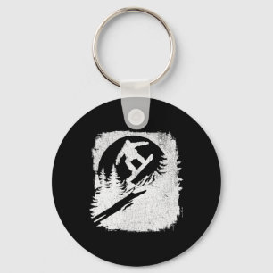 Snowboarding Snowboarder 1  Key Ring