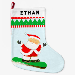 Snowboarding Snowboarder Holiday Gift Large Christmas Stocking