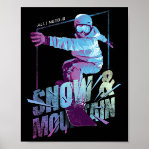 Snowboarding Snowboarder  Poster