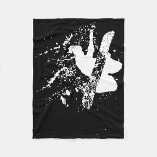 Snowboarding Snowboarder Shreds Powder Jumps In Wi Fleece Blanket