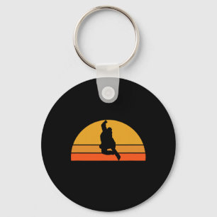 Snowboarding Snowboarder Snow Snow Winter Sunset R Key Ring