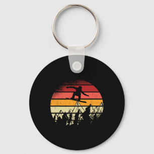Snowboarding Snowboarders Fun Mountain Snowboard Key Ring