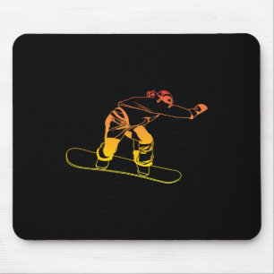 Snowboarding Snowboarding Slope Mouse Pad