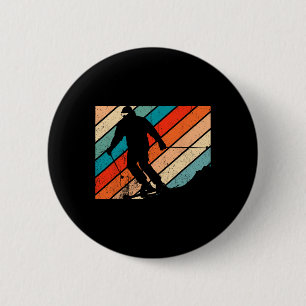 Snowboarding Sunset Winter Sports Skier Snowboarde 6 Cm Round Badge