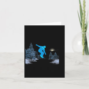 Snowboarding The Mountains Card