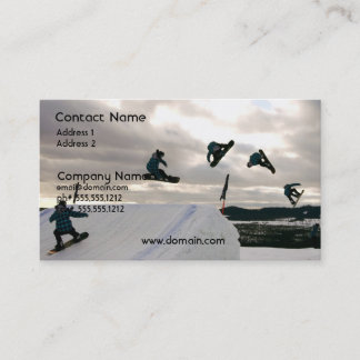 Snowboarding Tricks Business Card