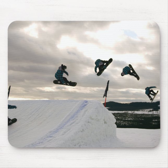 Snowboarding Tricks Mouse Pad (Front)