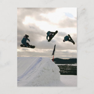 Snowboarding Tricks Postcard
