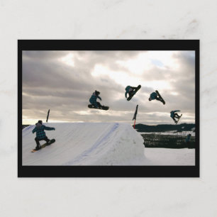 Snowboarding Tricks Postcard