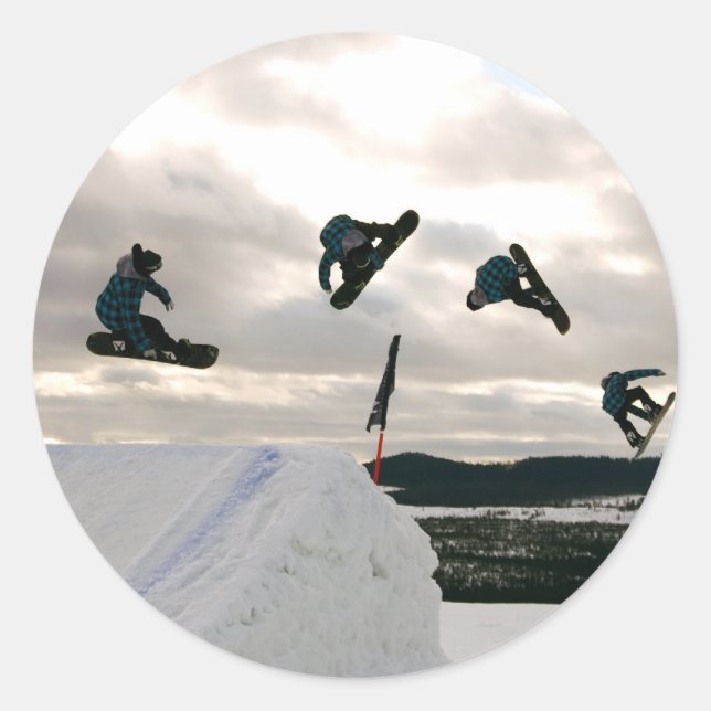 Snowboarding Tricks Stickers (Front)