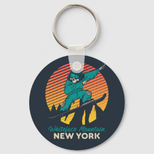Snowboarding Trip Whiteface Mountain New York Key Ring