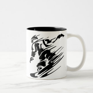 SNOWBOARDING Two-Tone COFFEE MUG