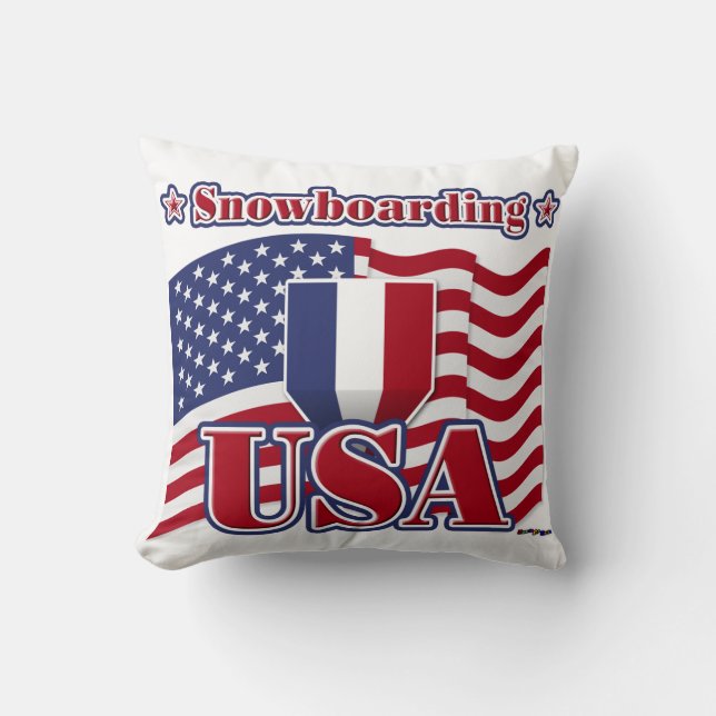 Snowboarding USA Cushion (Front)