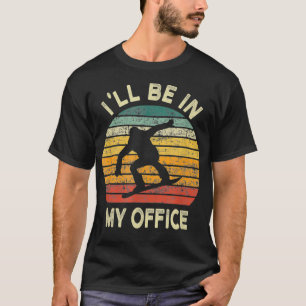 Snowboarding Vintage Sunset Snowboarder Silhouette T-Shirt