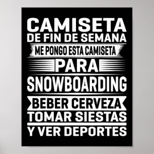 Snowboarding Weekend Poster