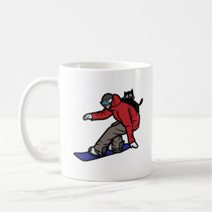 Snowboarding with My Cat Coffee Mug