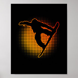 Snowboarding Women's Snowboarder Snowboard Men Poster