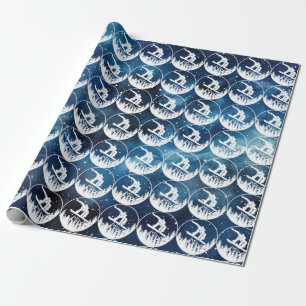 Snowboarding Wrapping Paper