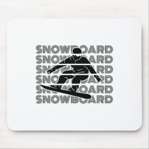 Snowboards Snowboarding Men Snowboarder Snowboard Mouse Pad