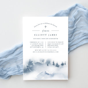 Snowbound   Christening or Baptism Invitation