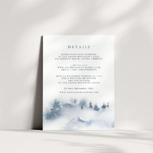 Snowbound Guest Details Enclosure Card