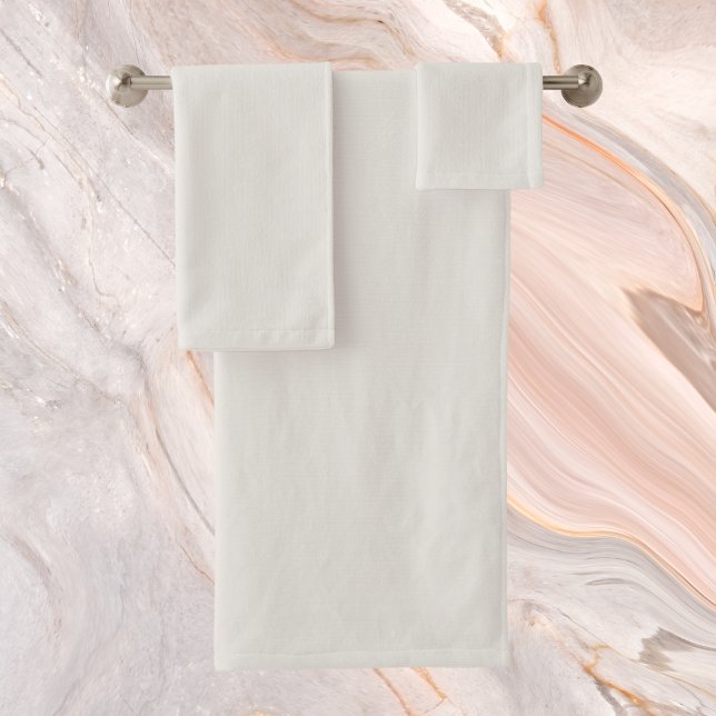 Snowbound Solid Colour Bath Towel Set (Creator Uploaded)