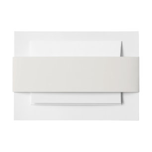 Snowbound Solid Colour Invitation Belly Band