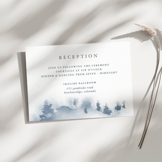 Snowbound | Wedding Reception Enclosure Card (Creator Uploaded)