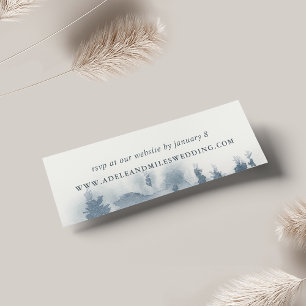 Snowbound Wedding Website Cards   Mini