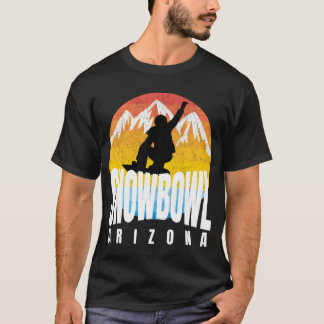 Snowbowl Arizona Snowboarder 70S 80S Era Snowbowl  T-Shirt