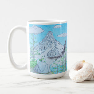 Snowcapped Mountain & Eagle Coffee Mug