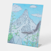 Snowcapped Mountain & Eagle