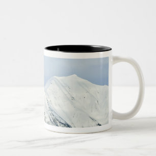 Snowcapped peaks Woodfjord Svalbard 2 Two-Tone Coffee Mug