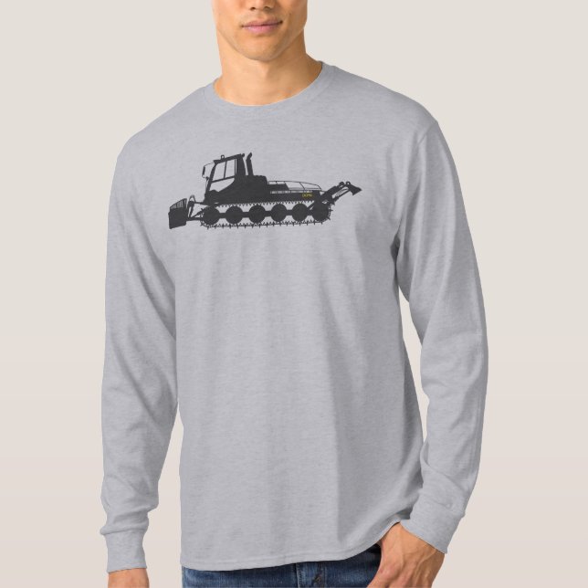 Snowcat Black T-Shirt (Front)