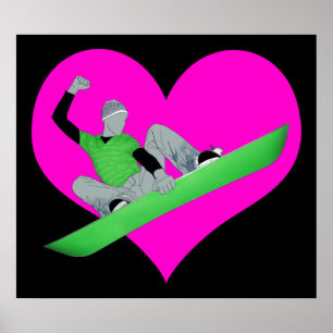 snowcore love poster