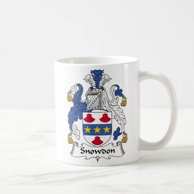 Snowdon Family Crest Coffee Mug (Right)