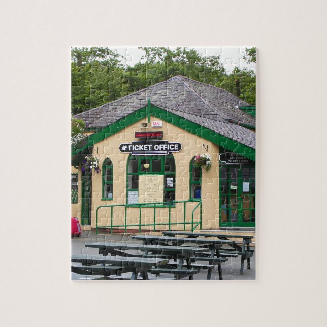 Snowdon Mountain Railway Station, Llanberis, Wales Jigsaw Puzzle (Vertical)
