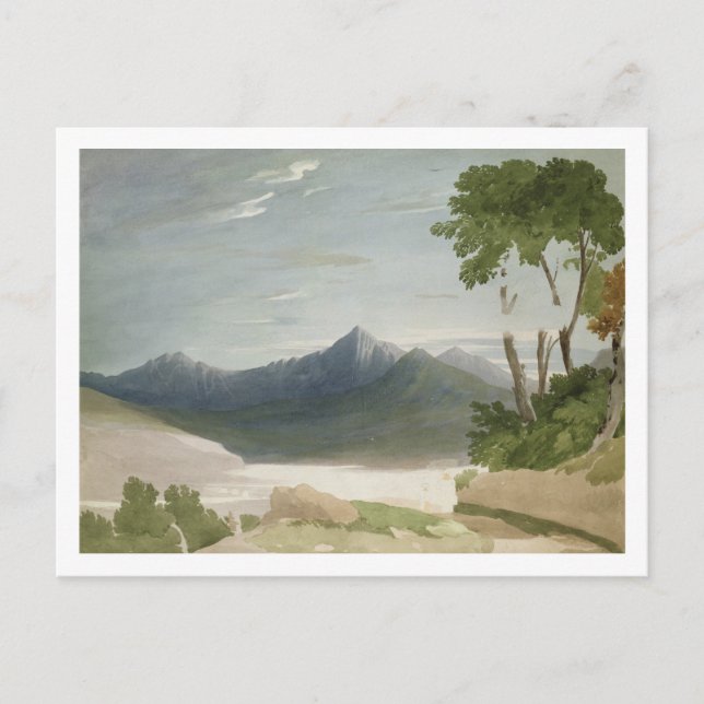 Snowdon (w/c with pencil) postcard (Front)