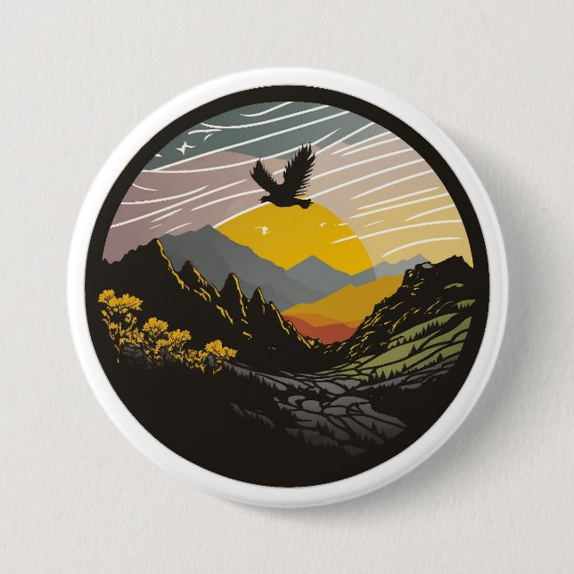 Snowdonia 7.5 Cm Round Badge (Front)