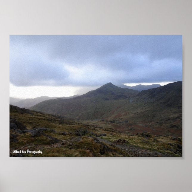 Snowdonia Mountains Poster (Front)