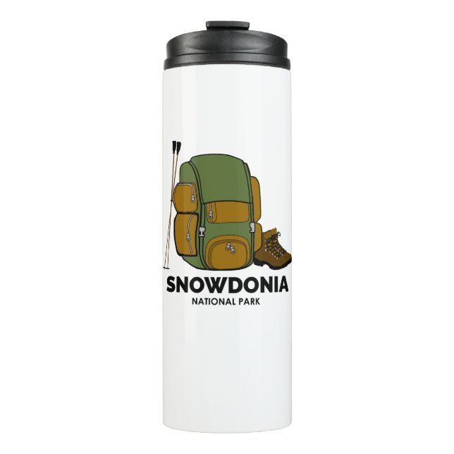 Snowdonia National Park Backpack Thermal Tumbler (Front)