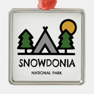 Snowdonia National Park Metal Ornament