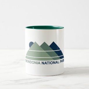 Snowdonia National Park Mountain Sun Two-Tone Coffee Mug