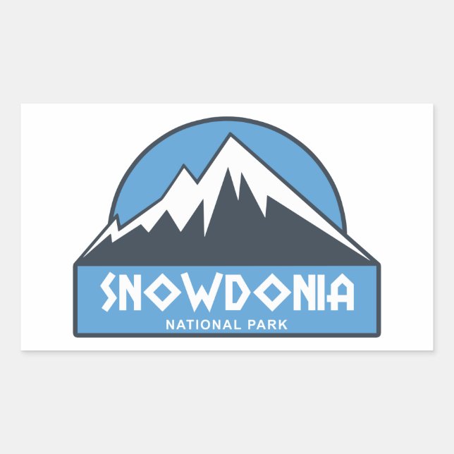 Snowdonia National Park Rectangular Sticker (Front)