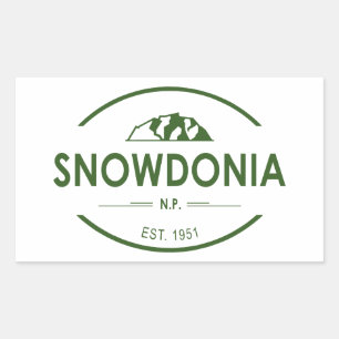 Snowdonia National Park Rectangular Sticker
